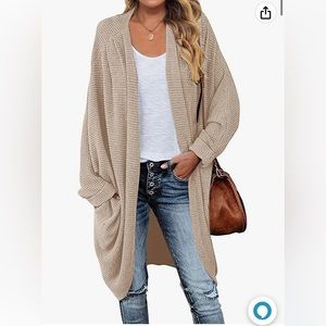 Merokeety Amazon waffle knit cardigan
